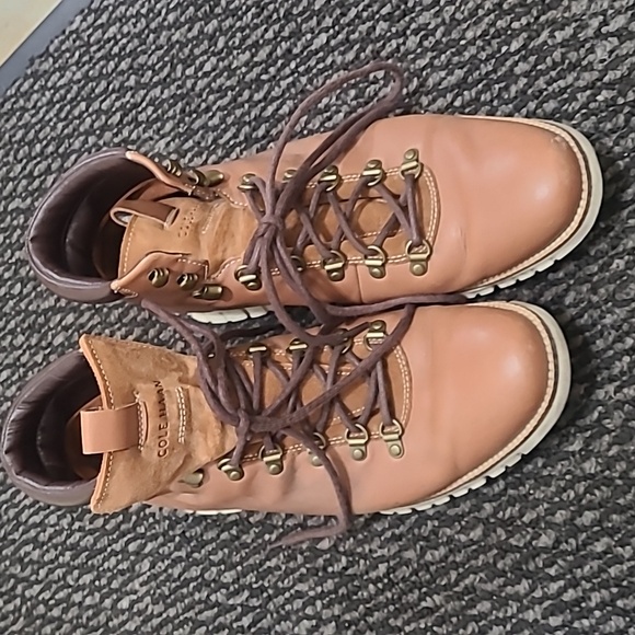 COLE HAAN MENS ZEROGRAND WATER-RESIST HIKER BOOT WOODBURY IVORY STYLE C25555 - Picture 16 of 16